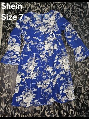 LOT OF 4 SHEIN SIZE 7 LONGSLEEVE DRESSES